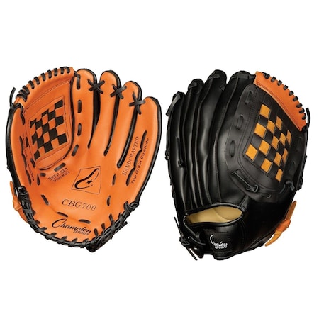 Champion Sports 12 in. Leather Front Vinyl Back Fielders Glove CHSCBG700